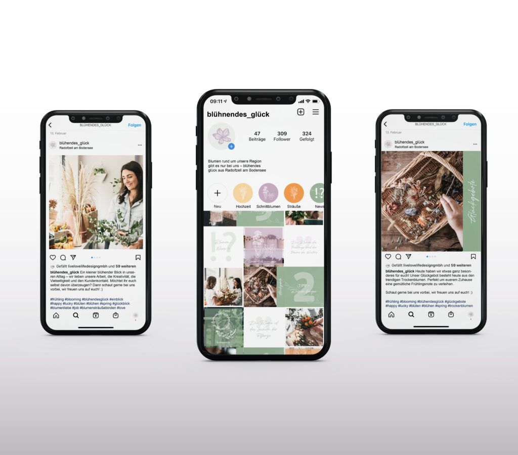 Instagram Blühendes Glück